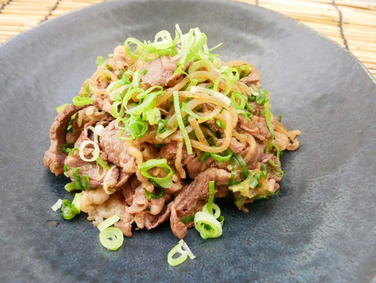 九条ねぎと牛肉の佃煮風