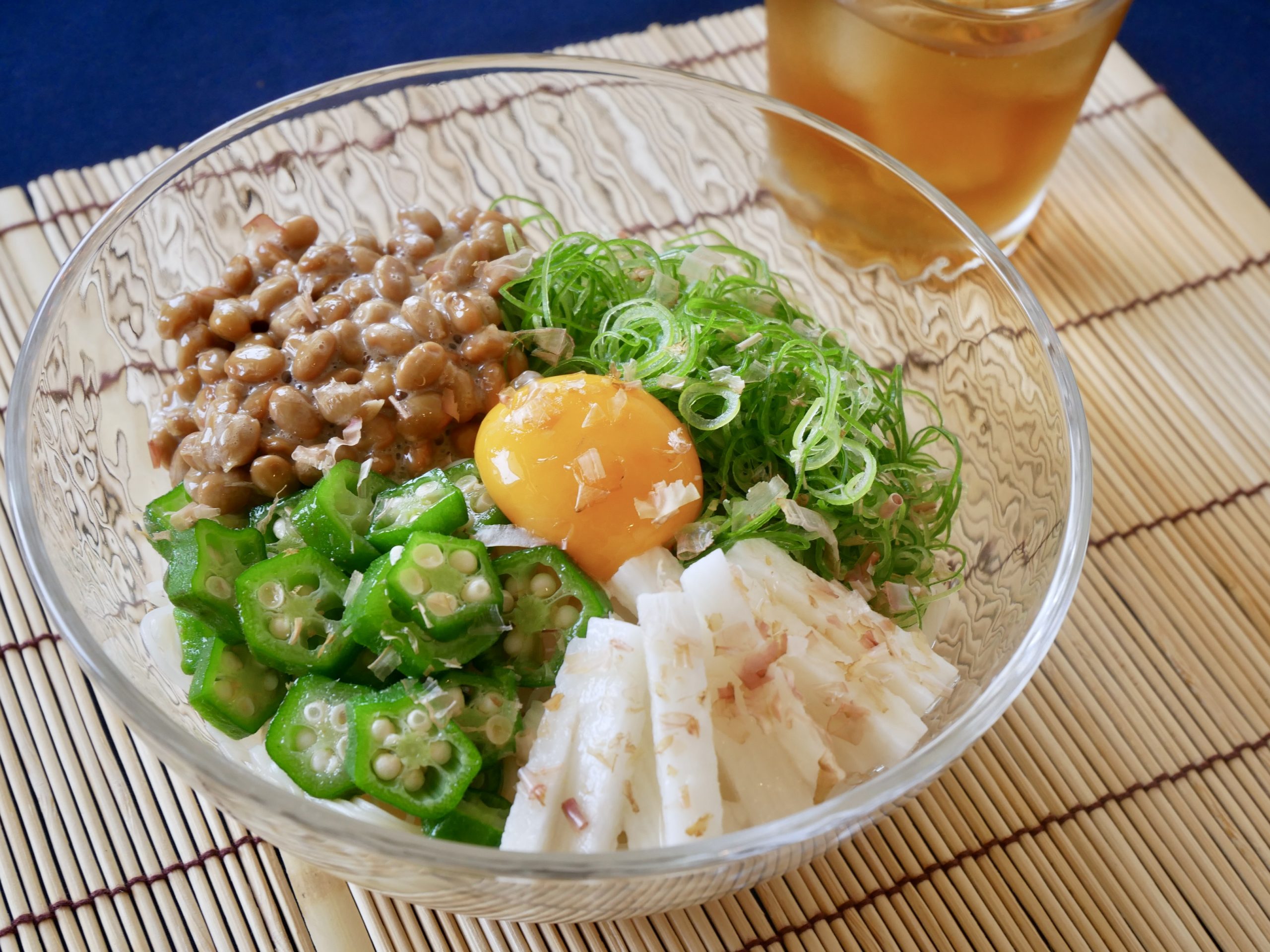 九条ねぎのぶっかけサラダそうめん