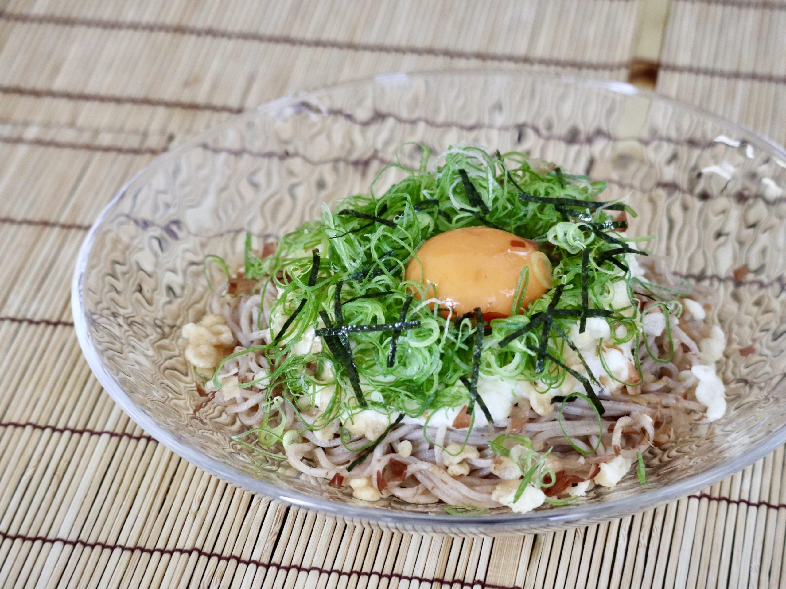 九条ねぎの冷やしぶっかけとろろ蕎麦
